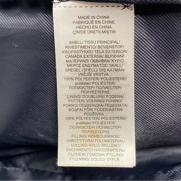 LAUREN RALPH LAUREN Navy Belting Print Quilted Jacket - Picture 12 of 16